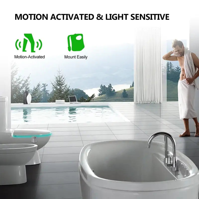 Motion-Activated Toilet Illumination