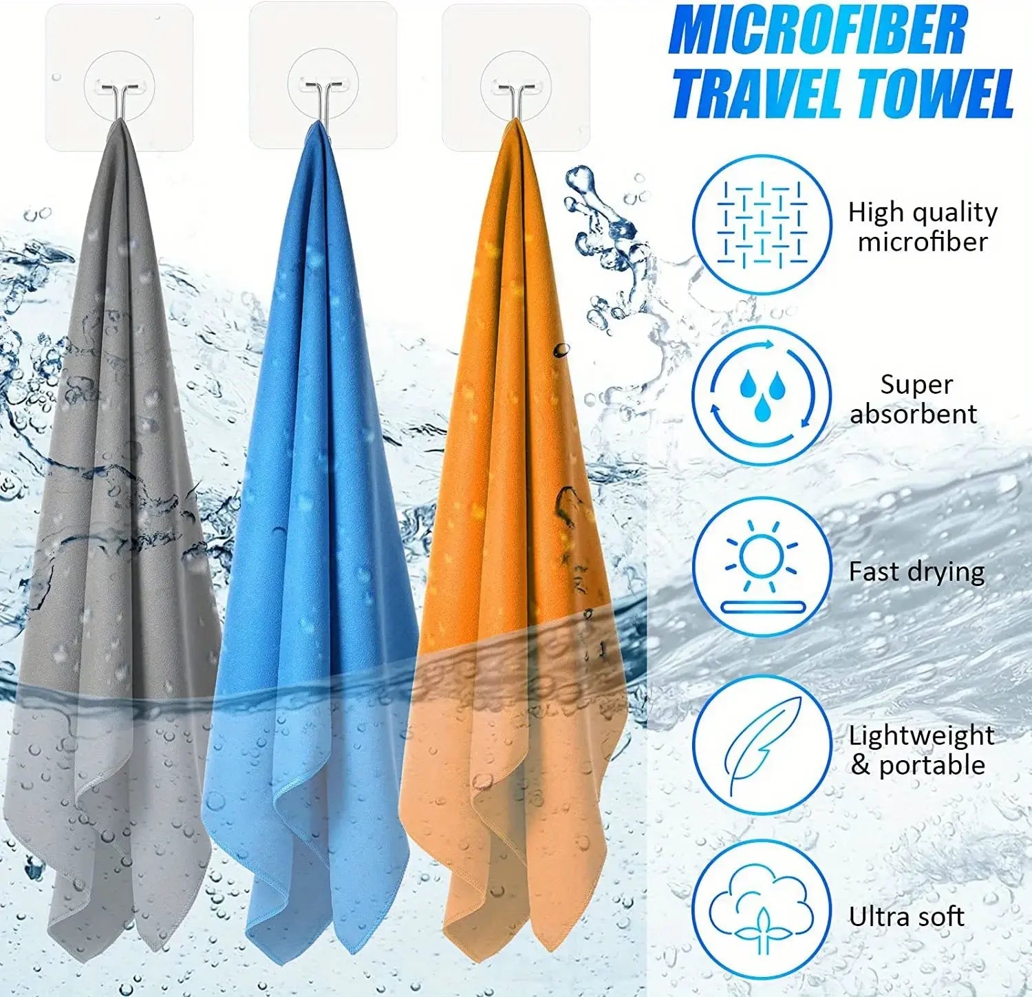 Microfiber Beach Towel With Mesh Bag