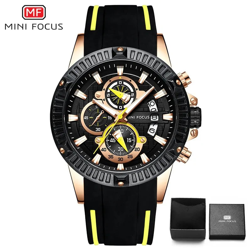 Luxurious Quartz Movement Sport Wristwatch