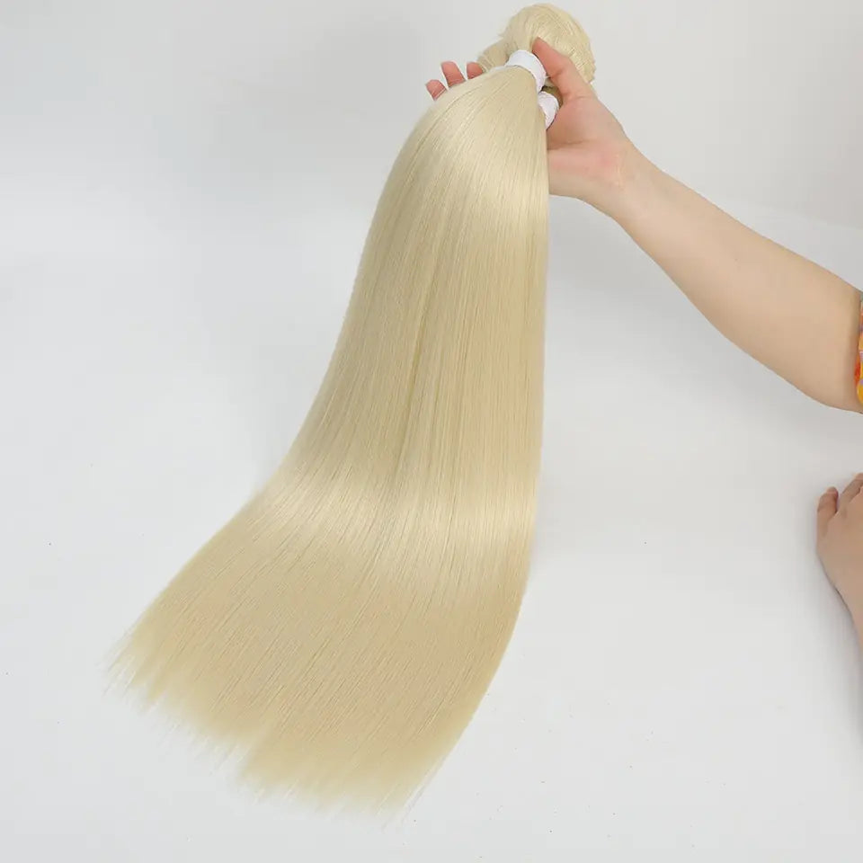 Bone Straight Synthetic Hair Bundles