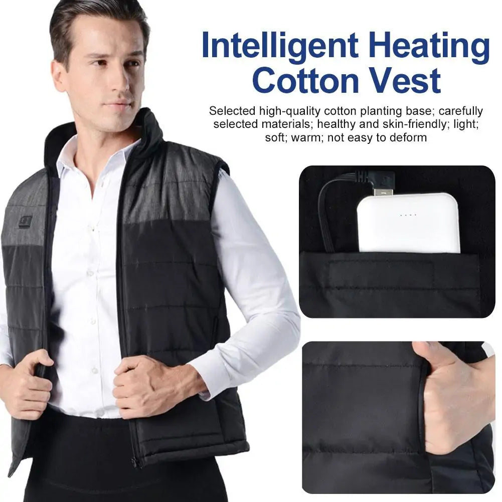 Outdoor Unisex Electric Heated Winter Vest