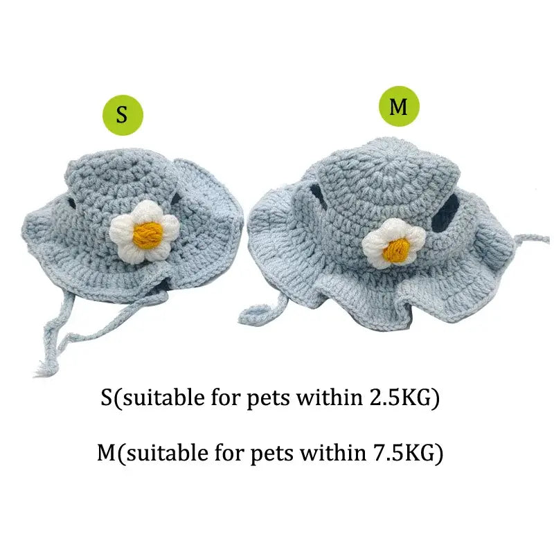 Cute Refined Woven Pet Hat