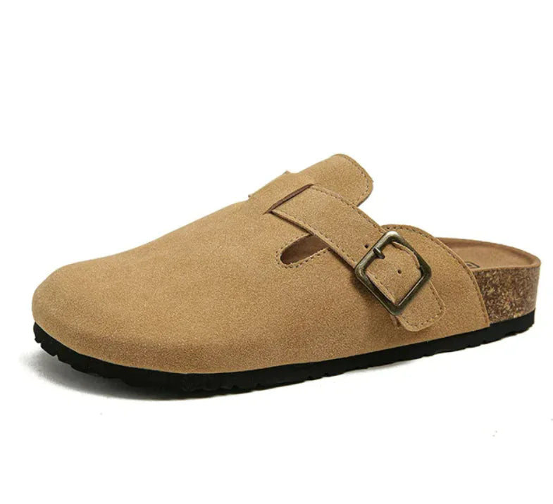 Boston Suede Slip-On Clogs Mules