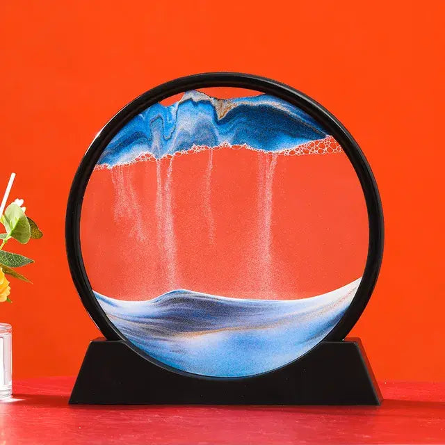 Unique 3D Round Sand Art Décor Piece