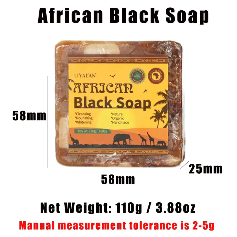 Organic Handmade African Black Soap Bar