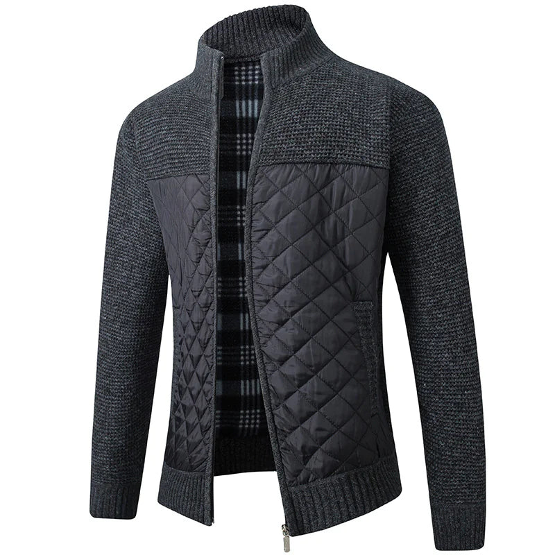 Men's Urban Stripe Zip Sweater Jacket