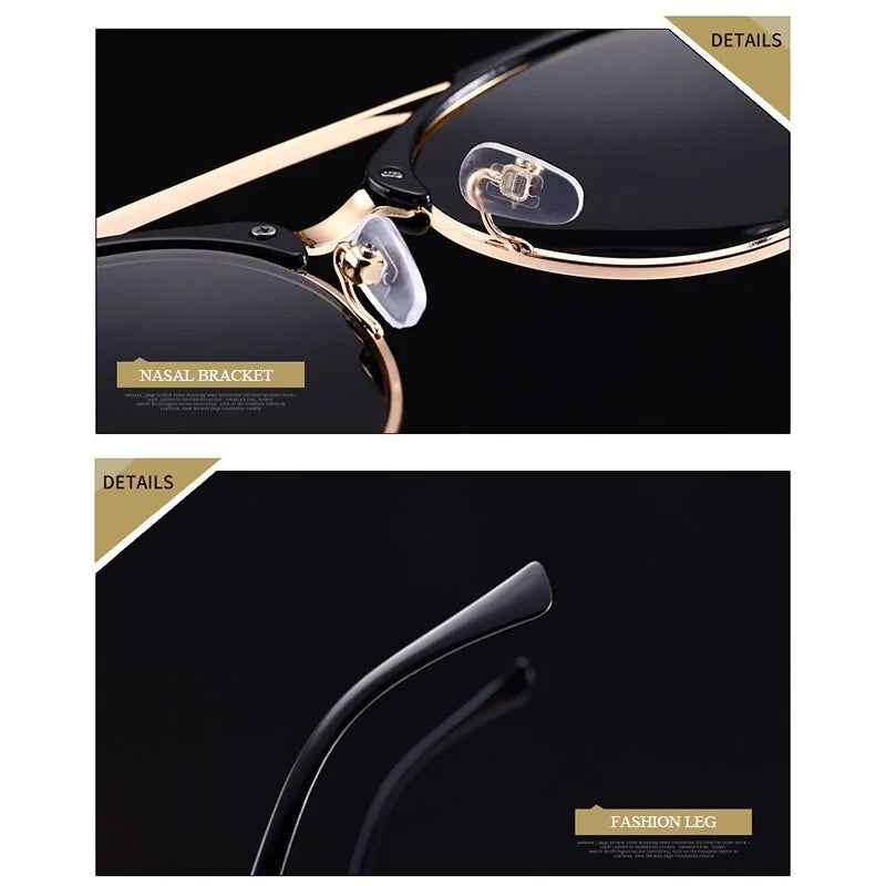 Eyewear Fashion Round Polarized Sunglasses