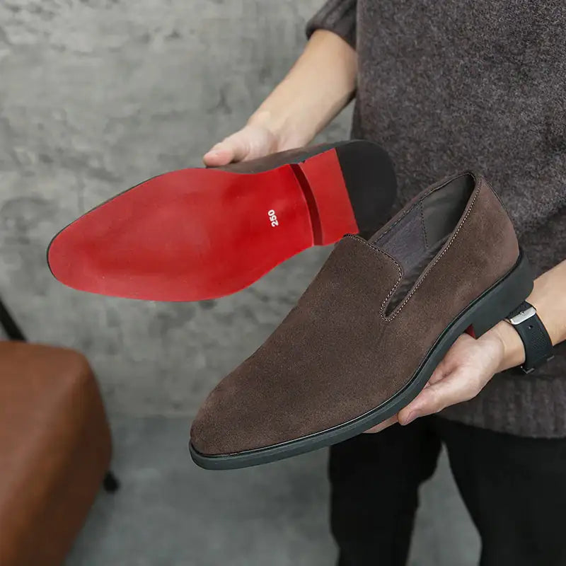 Red Sole Leather Loafers