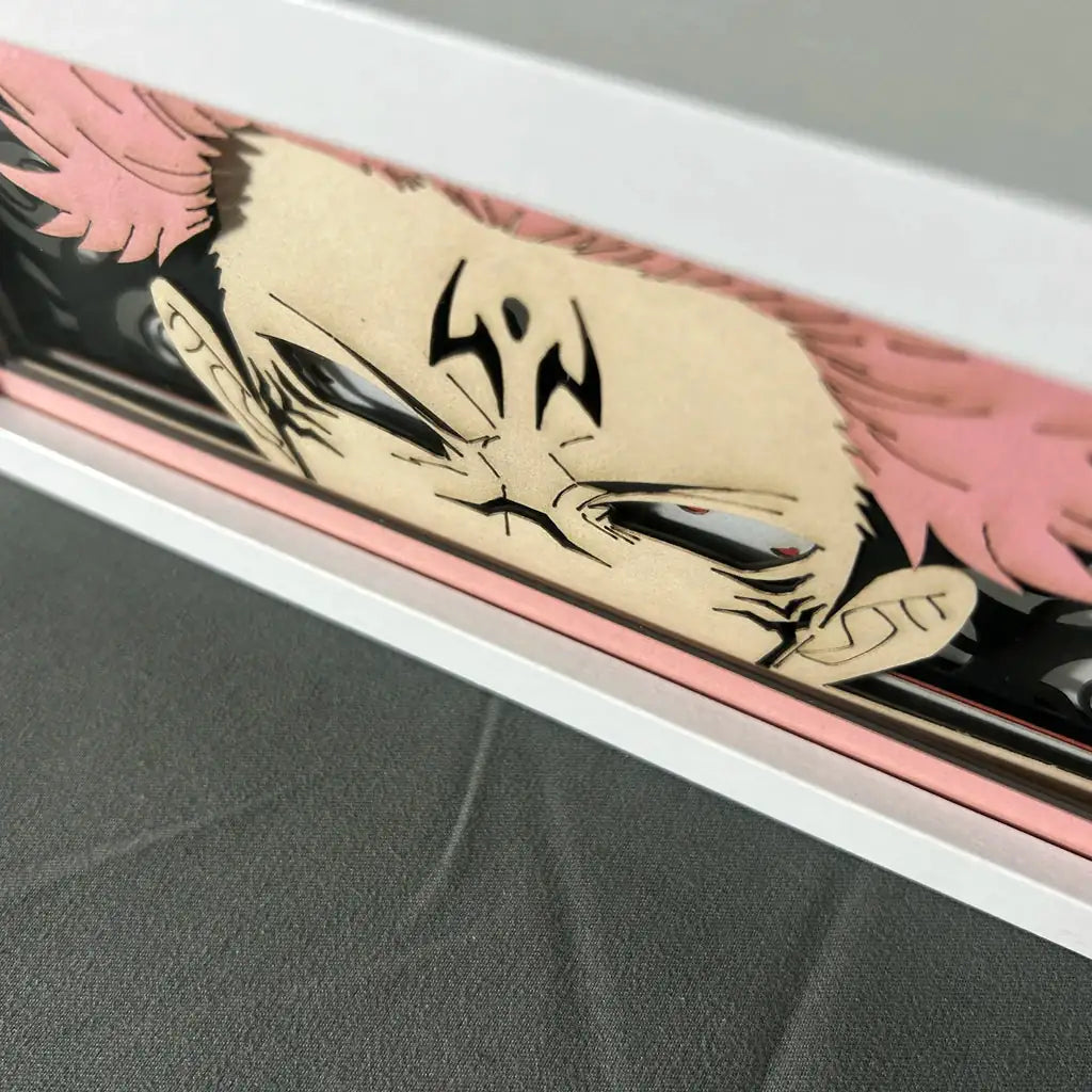 Anime Paper Cut Sukuna Lightbox