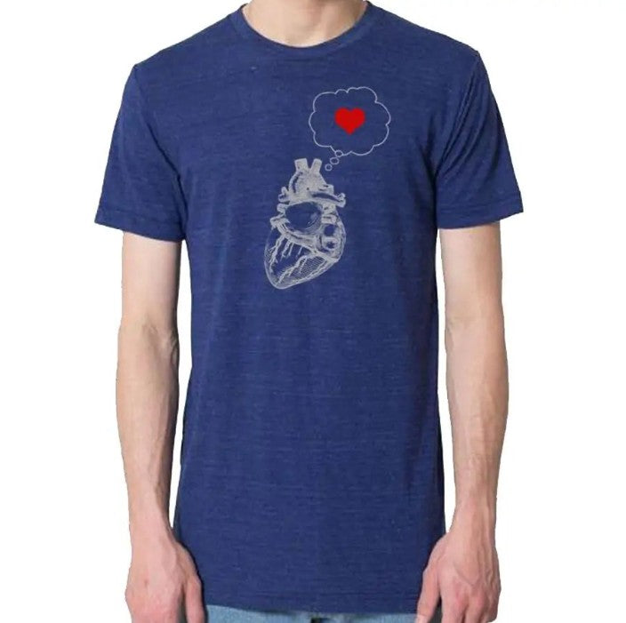 Men's Heart Thinking Heart T-Shirt