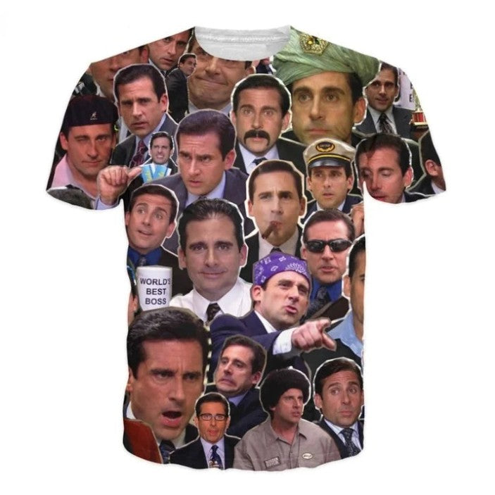 Michael Scott Paparazzi Many Faces T-Shirt