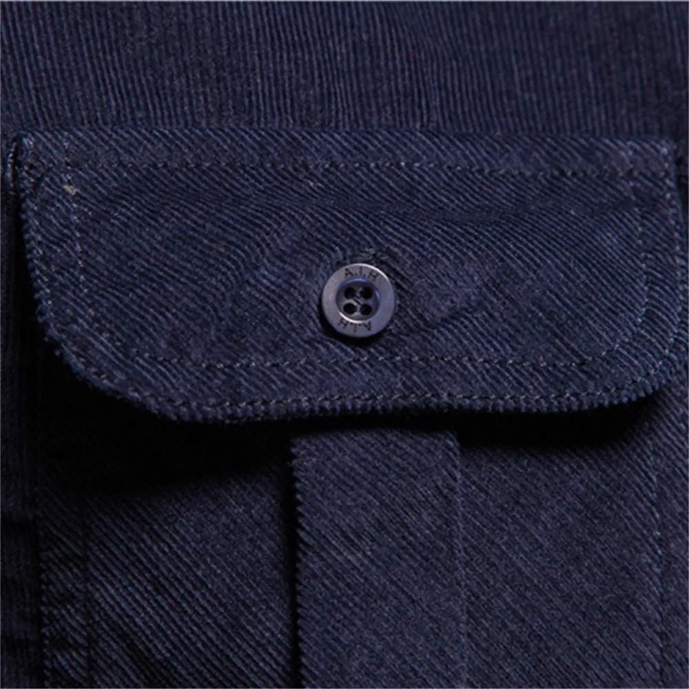 Casual Corduroy Dress Shirt