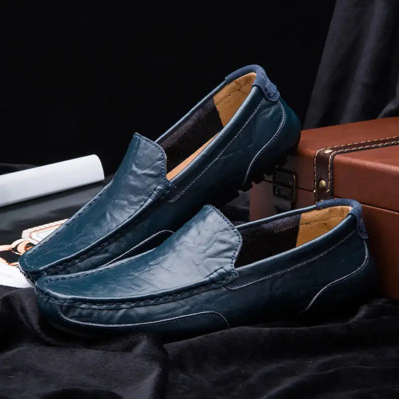 Scudo Leather Slip-On Loafers