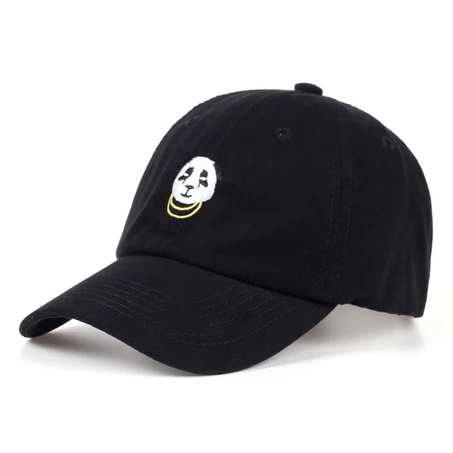 Chained Panda Embroidered Hat