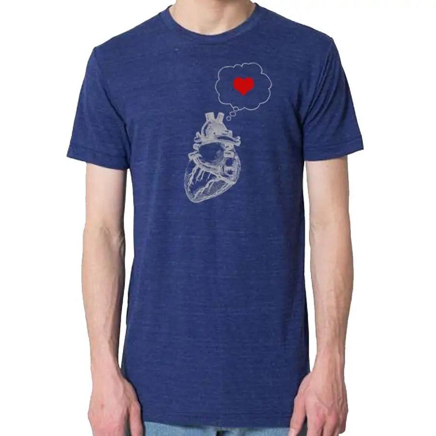 Men's Heart Thinking Heart T-Shirt