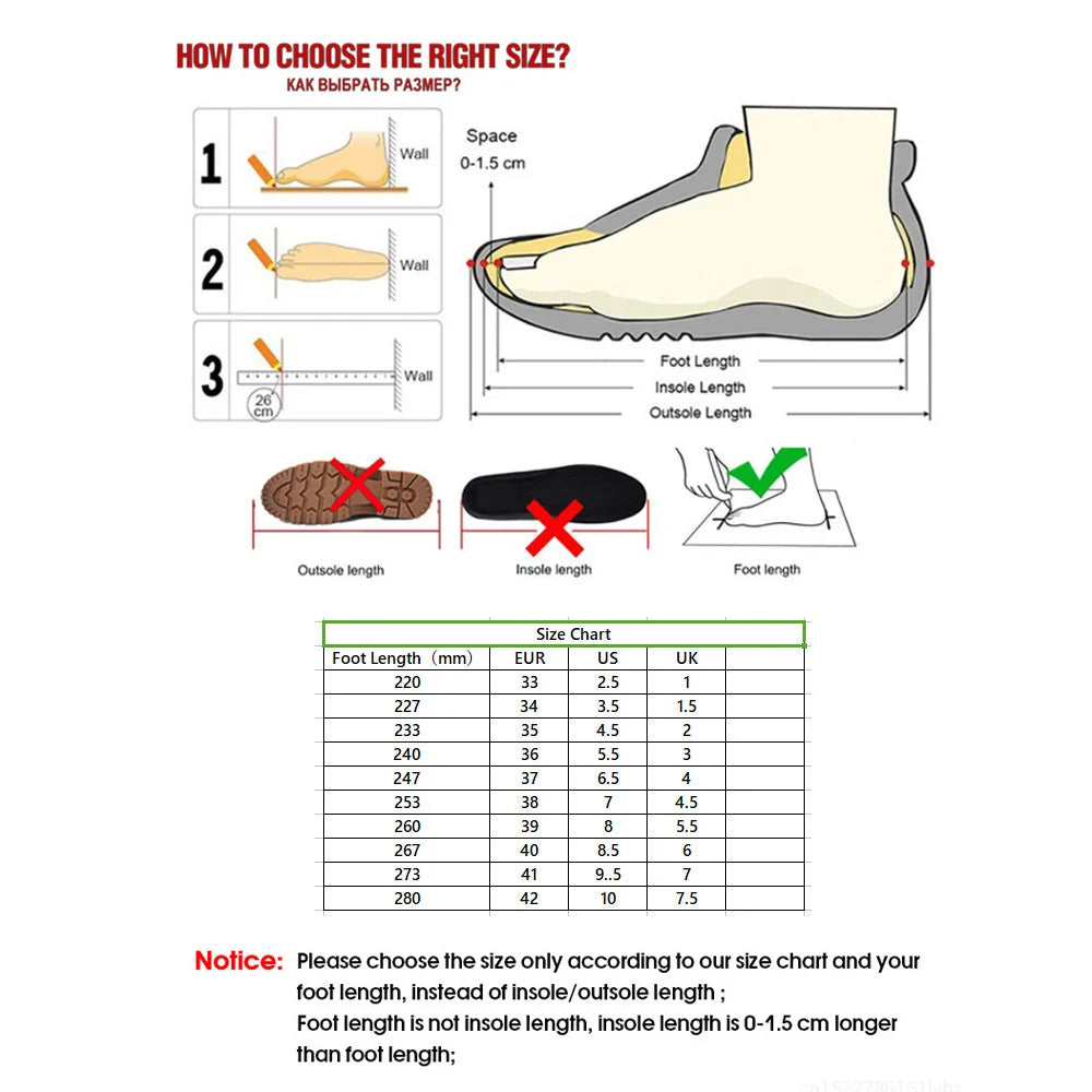 Shining Roller Skate Shoes Size Chart