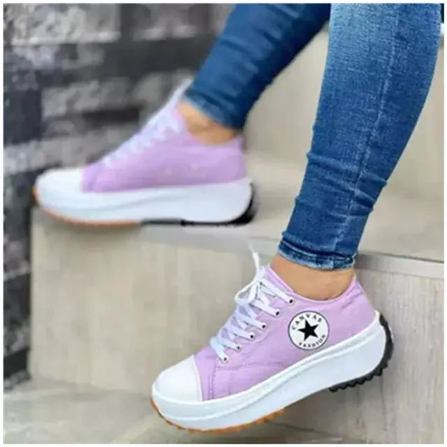 Women's Breathable Trainers Platform Sneakers