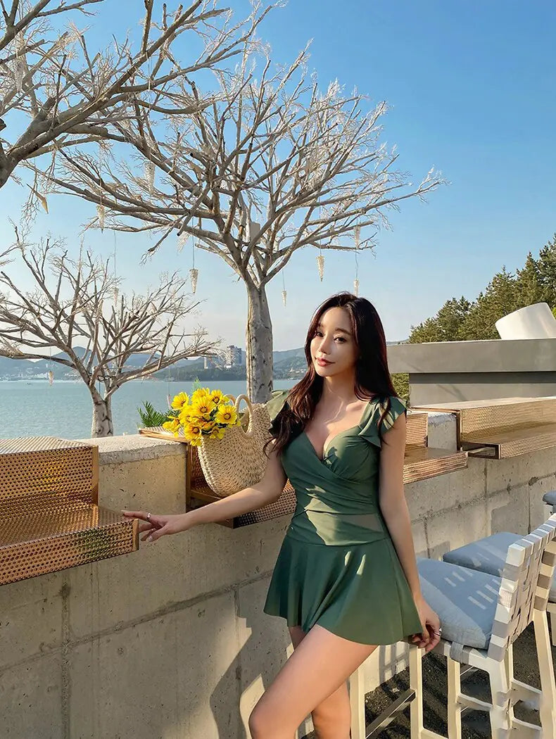 Women's Stylish Open-Chest Short Dress