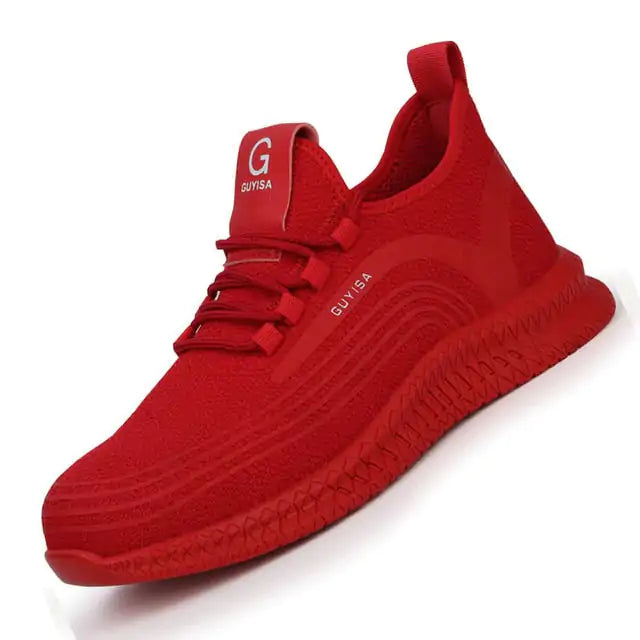 Flexible Air Mesh Steel Toe Shoes