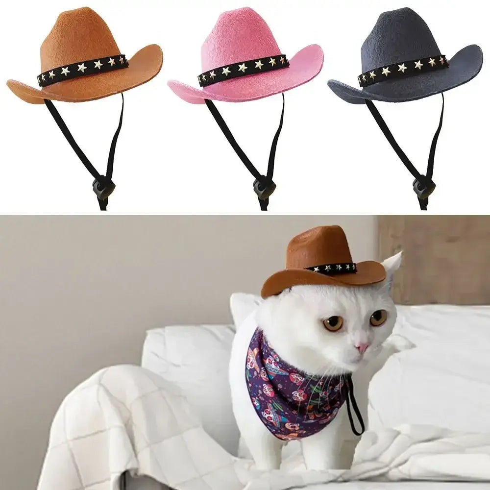 Pets Star Cowboy Cat Dog Hat