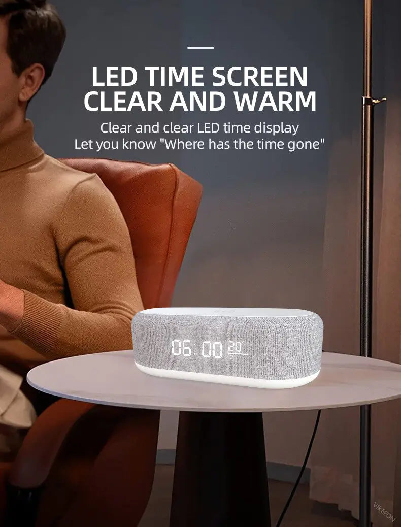 Multifunction Cable-free Power Station and Digital Clock