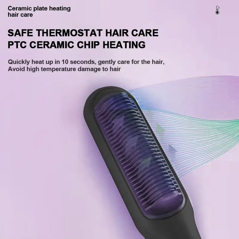 Anti-frizz straightener