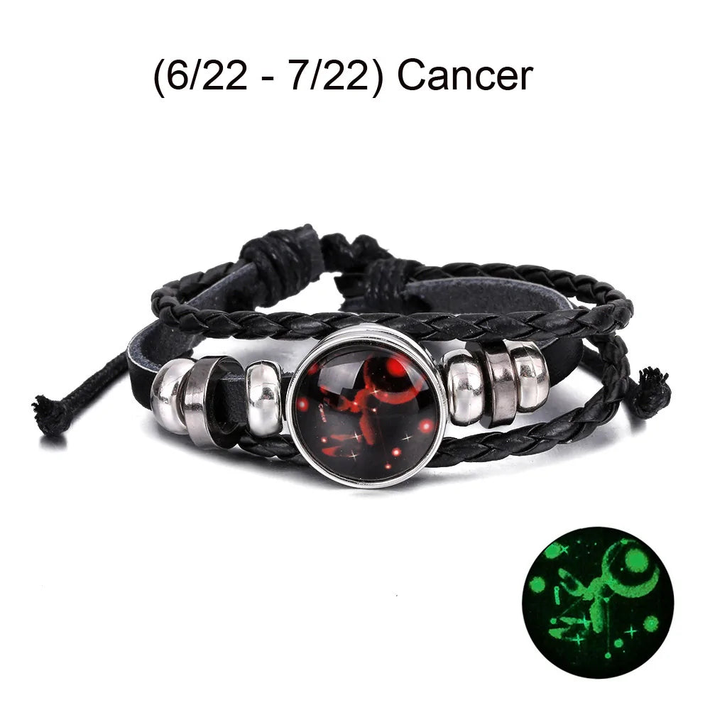 Zodiac Leather Bracelet