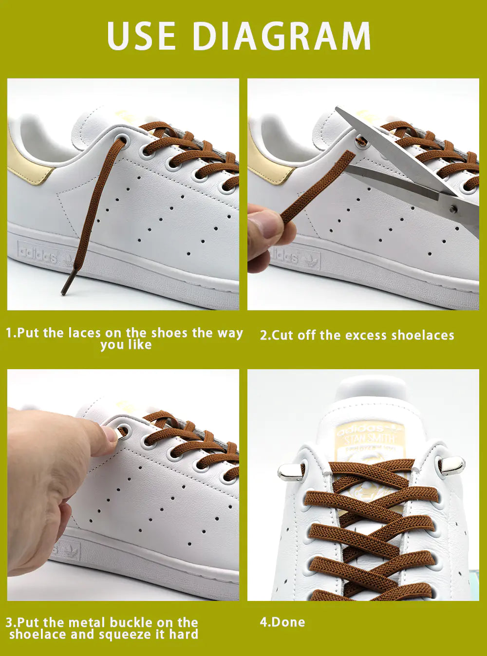 Premium Quick-Fit Elastic Shoelaces