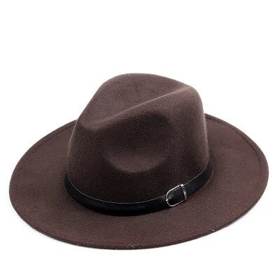 Women's Wide Brim Fedora Hat