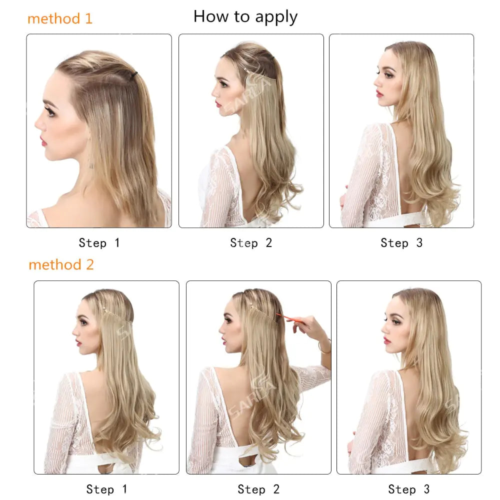 No Clip-In Synthetic Hair Extensions