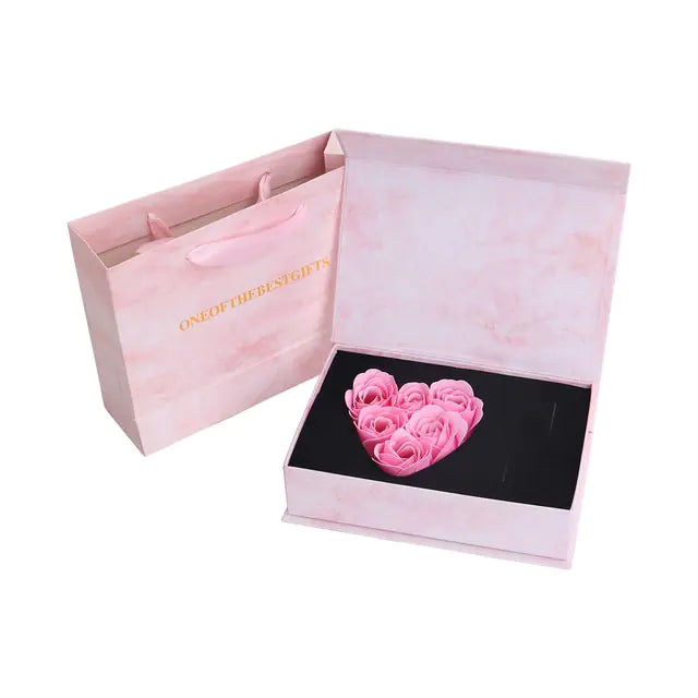 Rose Flower Soap Bars Gift Box