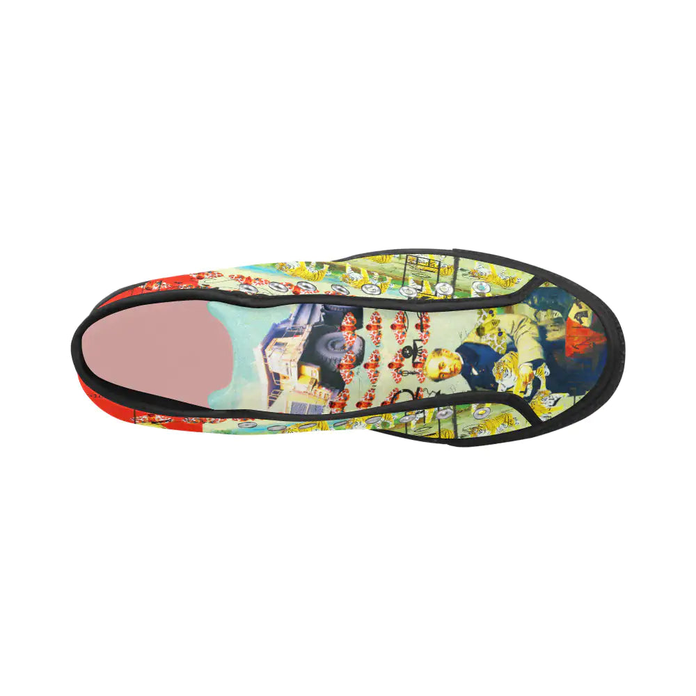 Women's Street Fashion Print Canvas Sneakers