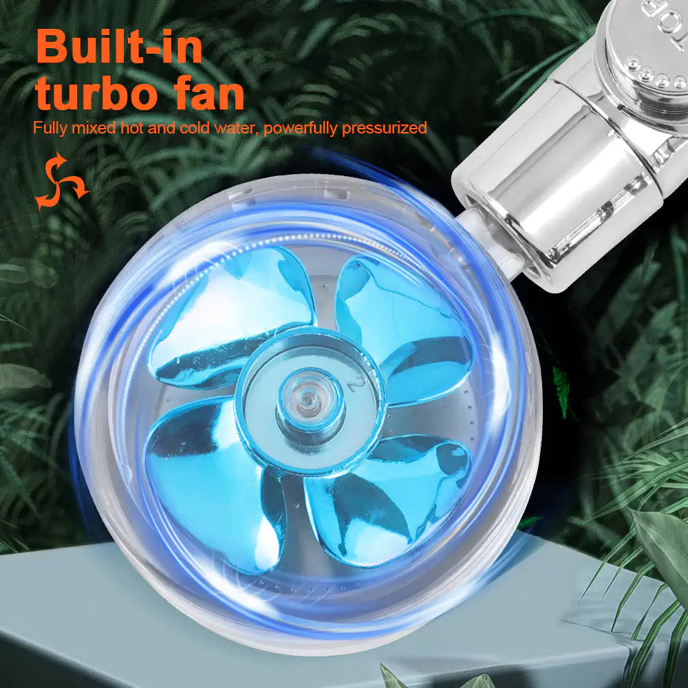 Pressurized Filter Fan Shower Head