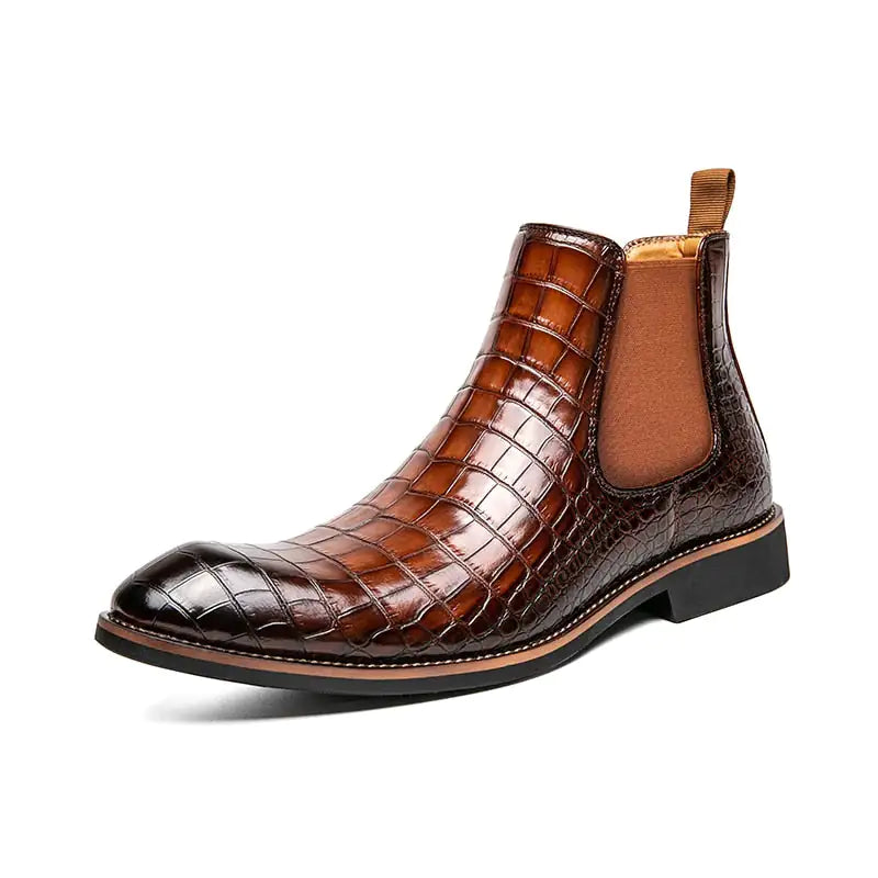 Men's Classic Leather Slip-On Footwear