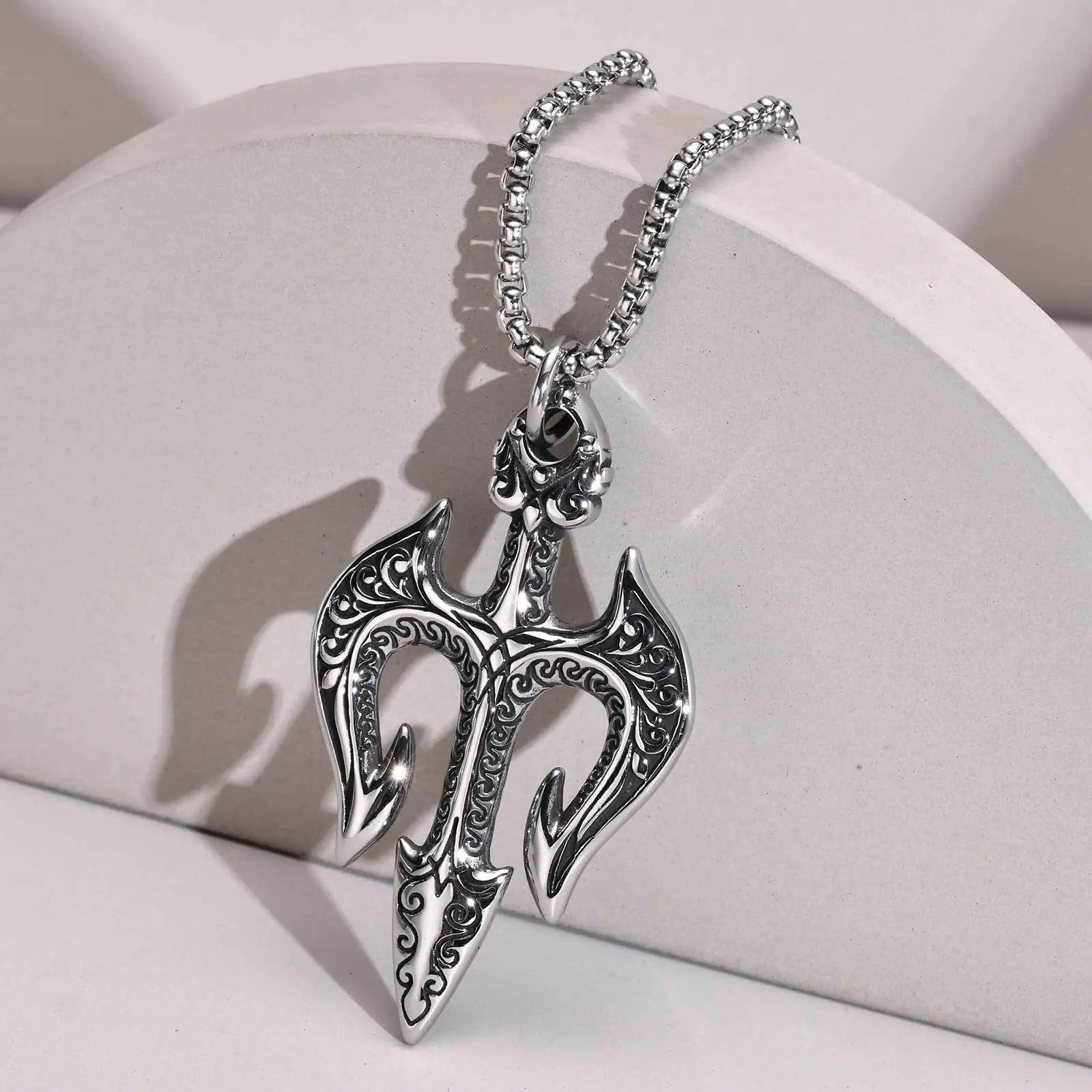 Men's Mythical Poseidon Necklace by Vnox