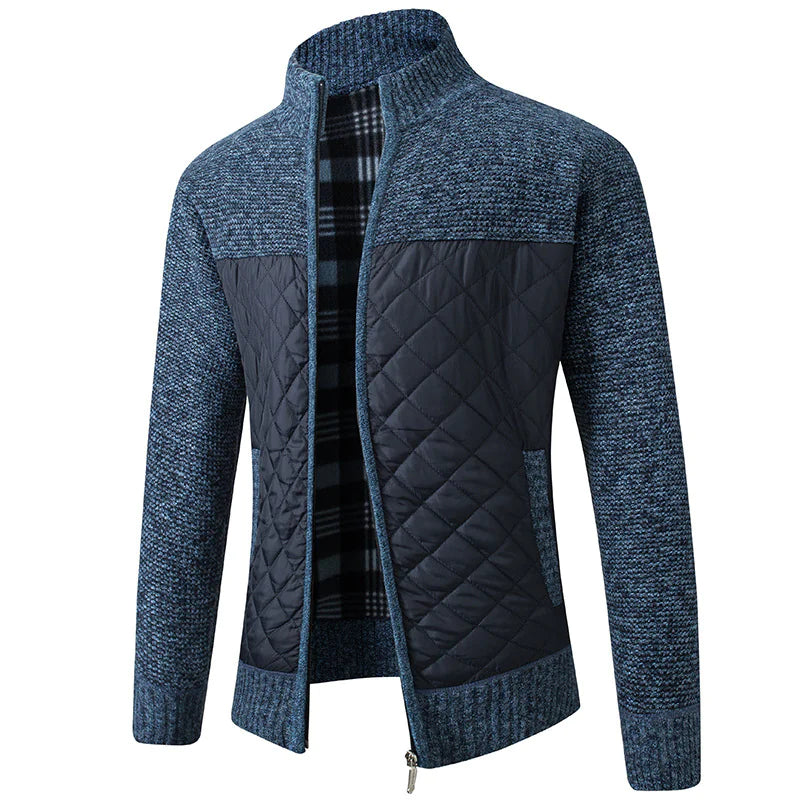 Men's Urban Stripe Zip Sweater Jacket