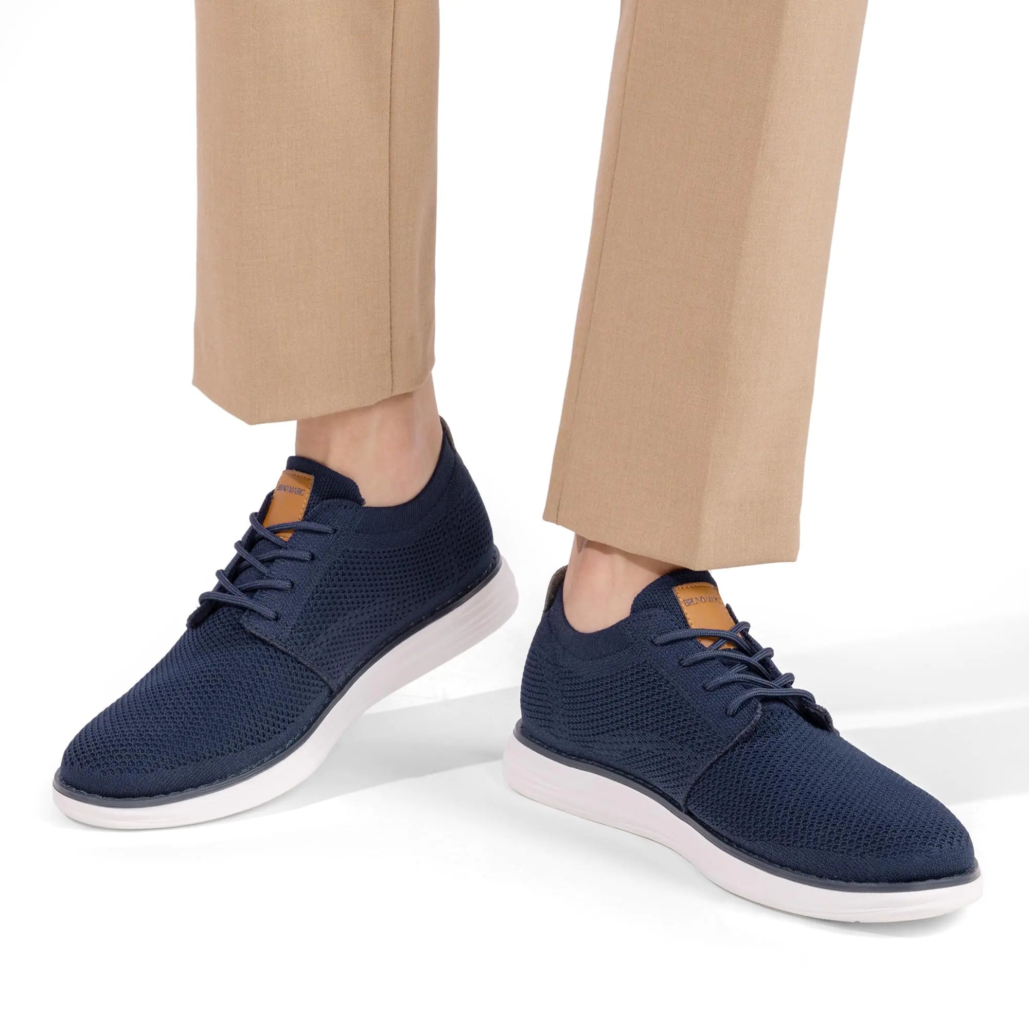 Bruno Marc Men's KnitFlex Breeze Mesh Sneakers