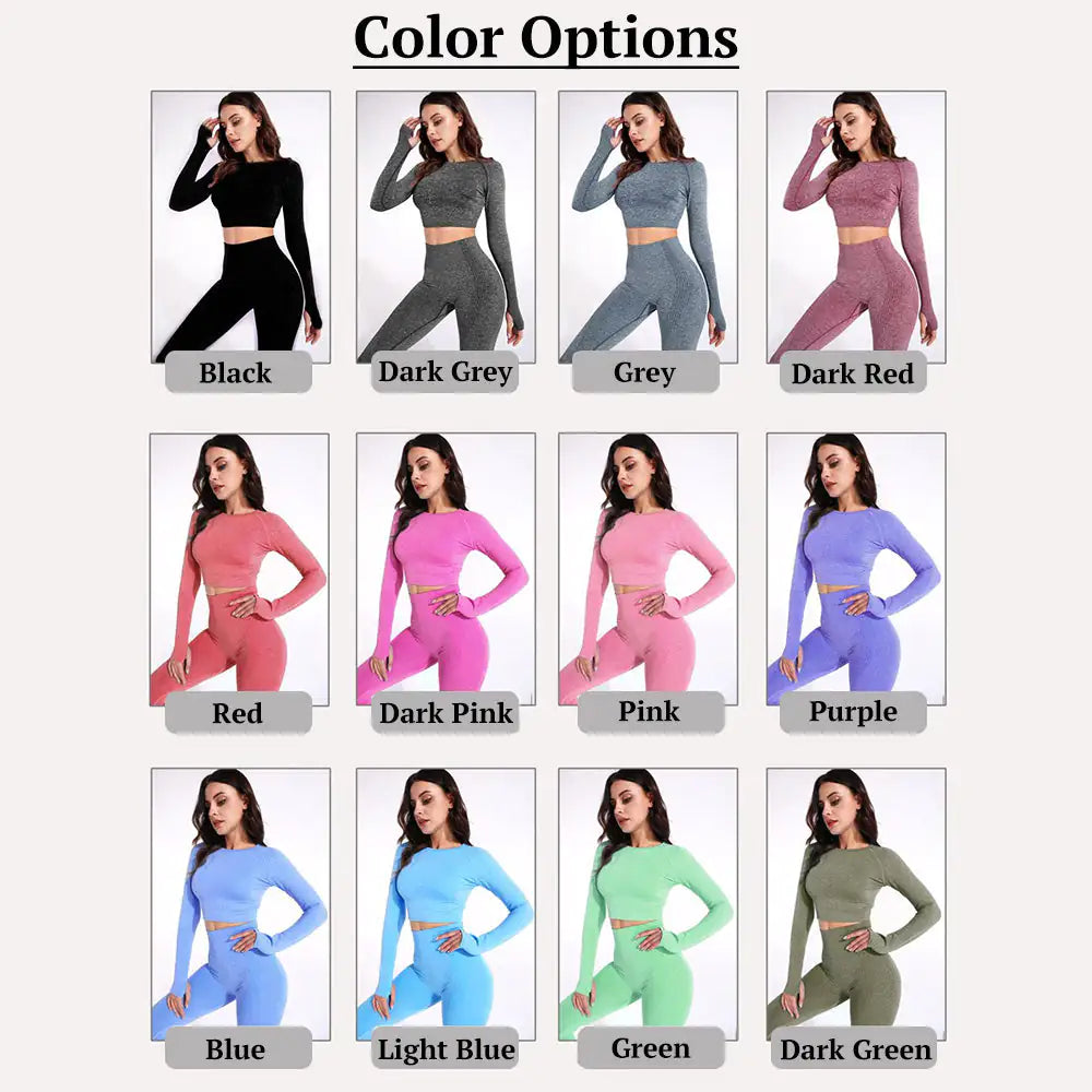 Women’s Yoga Suit Set Color Optons