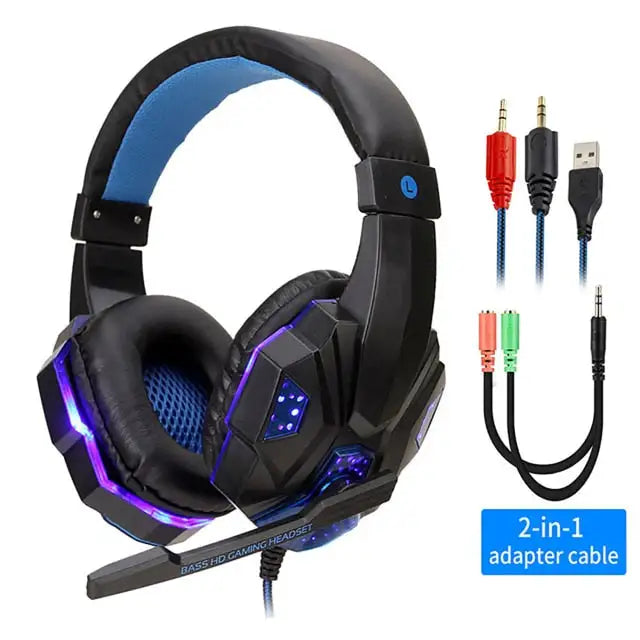 LED Glow Gaming Headset