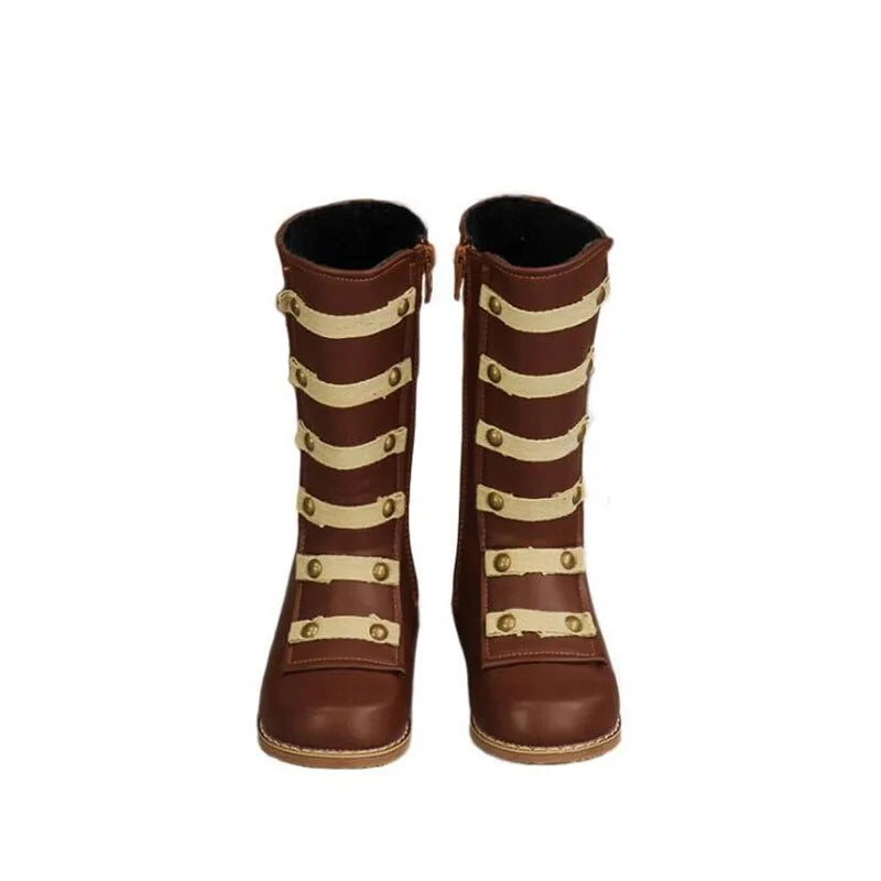 Teen Riveted Slip-On Martin Boots