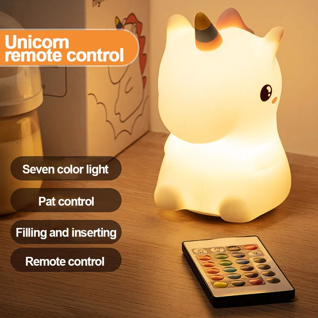 Children’s Friendly Unicorn Night Lamp Glow