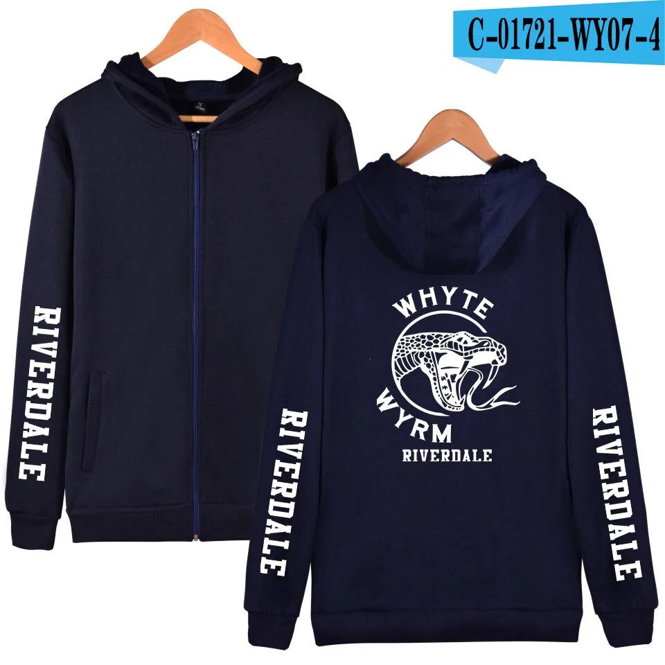Riverdale-Inspired Zipper Hoodie