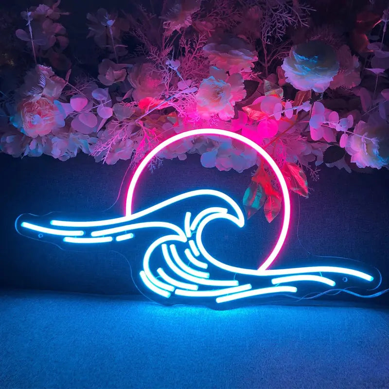 Neon Sign Mountain Flow Water Led Lamp