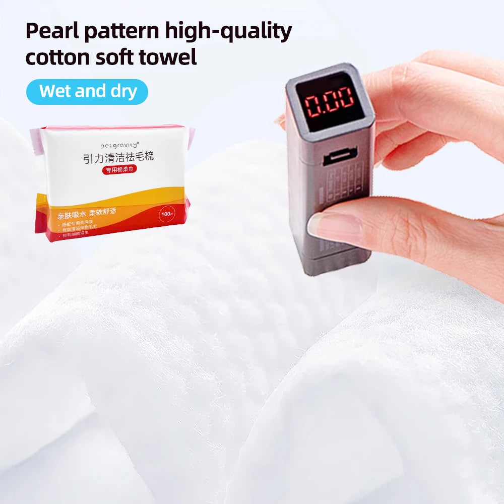 Pet Care Brush with Four Versatile