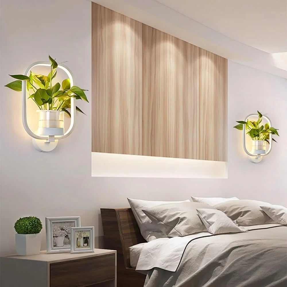 Nordic Indoor Decor LED Planter Lamp