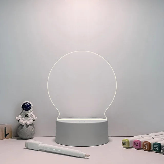 Creative Changing Memo Board LED Lamp