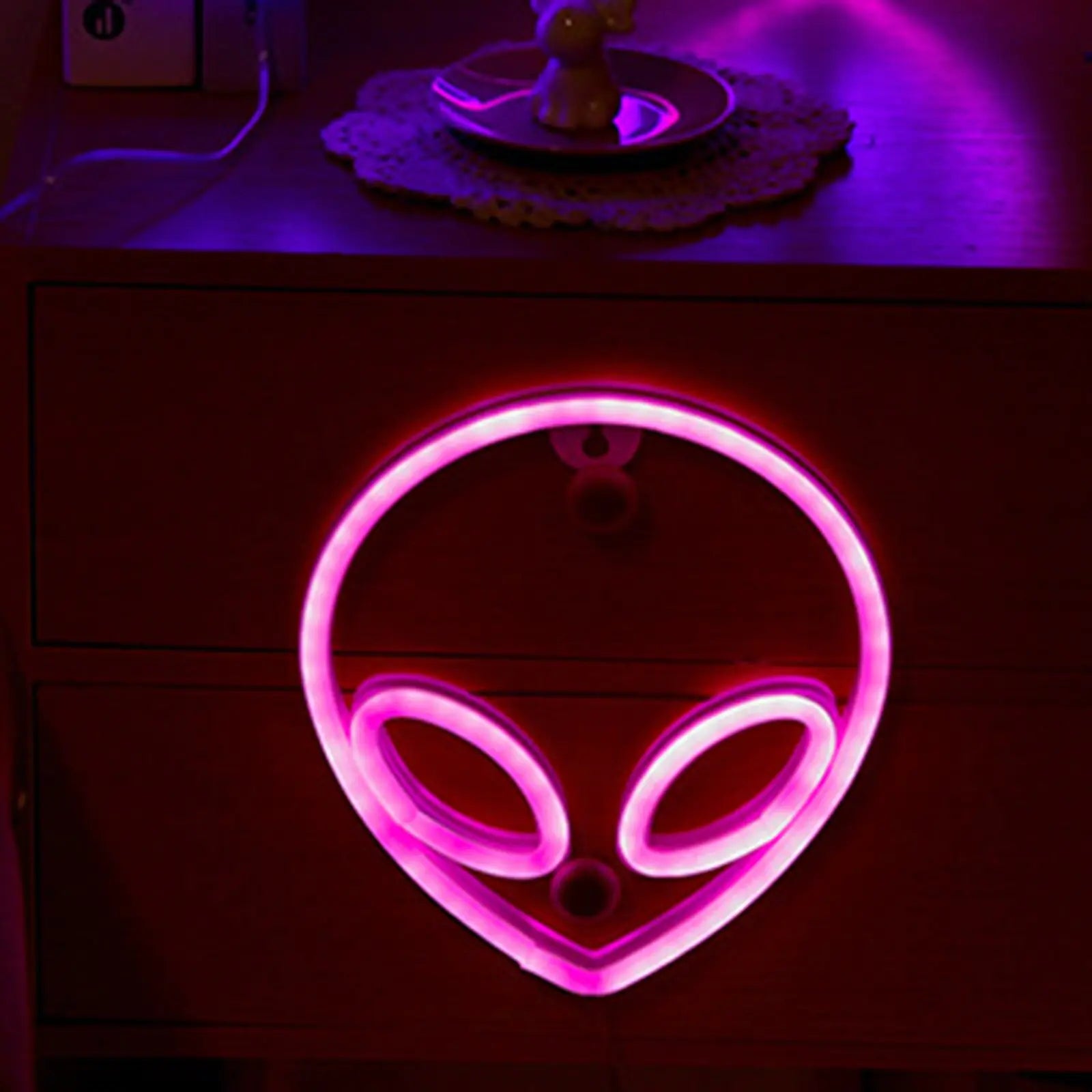 Alien Face Shaped LED Neon Light