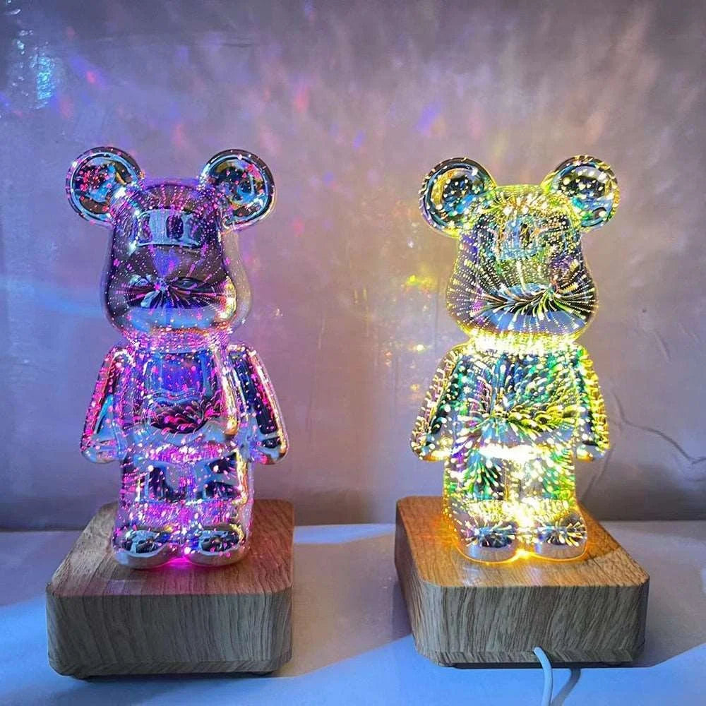 Fireworks Bear Lamp