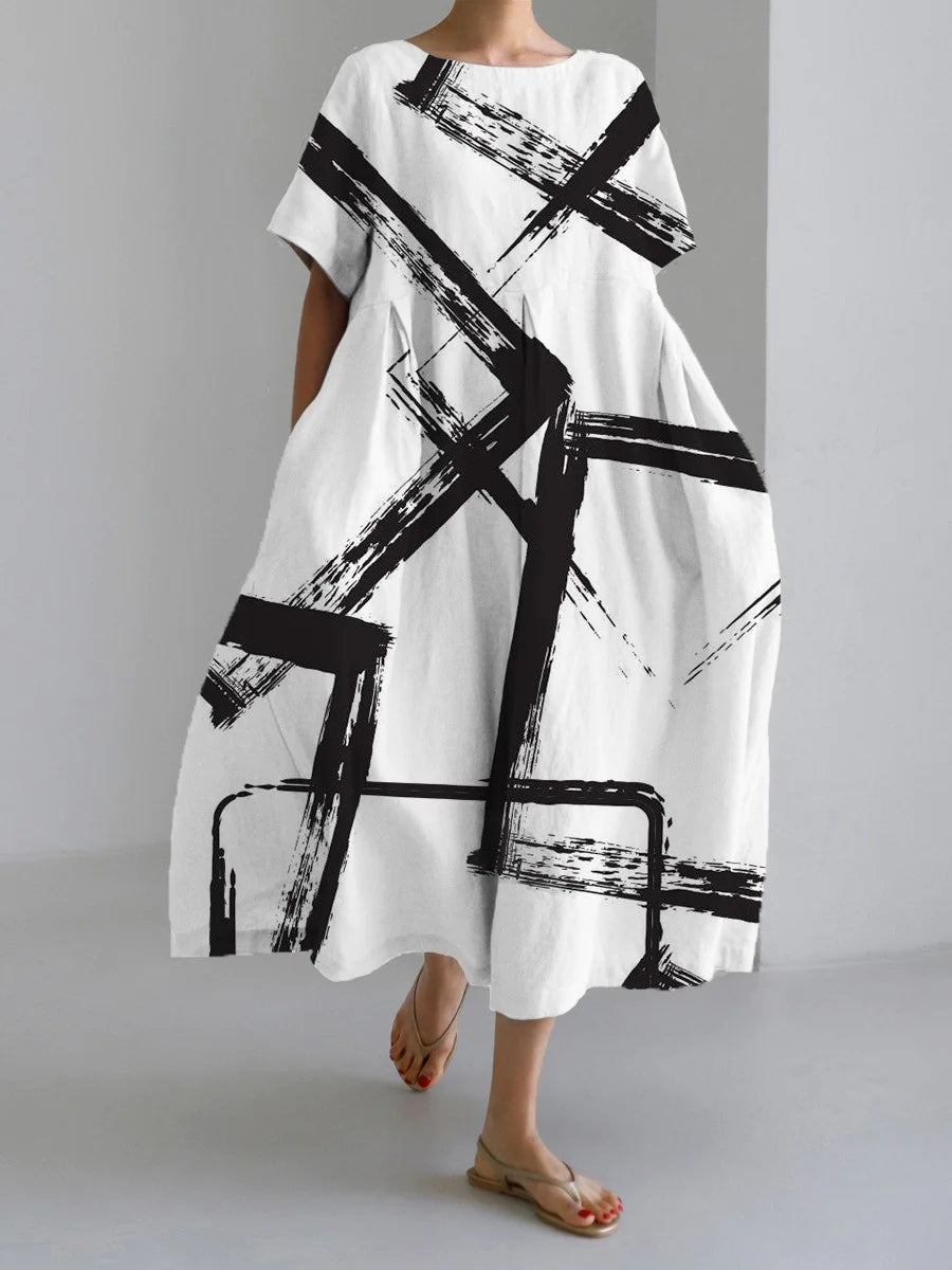 Plaid Lantern Sleeve Cardigan