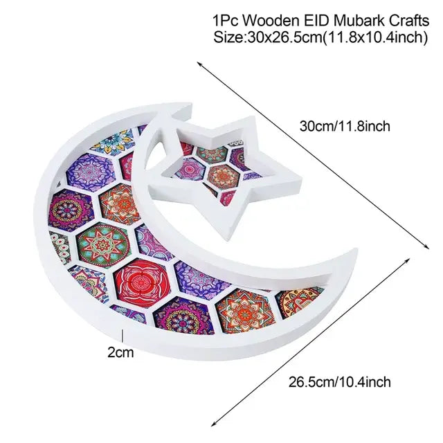 EID Mubarak Ramadan Wooden Tray Gift